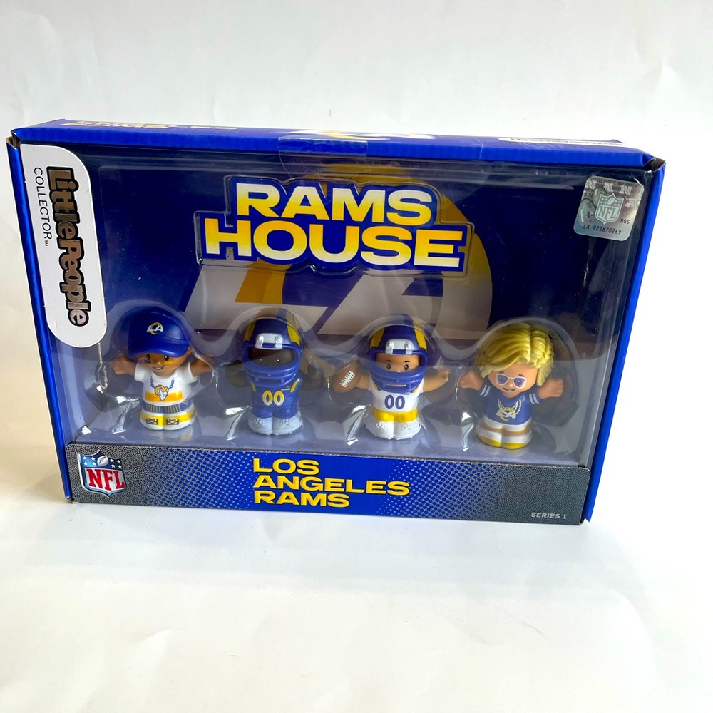 Fisher Price Little People NFL Collectors Los Angeles Rams 4 Pack New‎ in Box